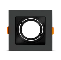 Spot Lumanti Embutir Quadrado Preto Par20