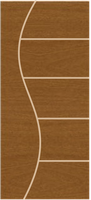 Porta Soli Madeira Duraplac Frisado Cerejeira Mod4 210x80