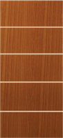 Porta Soli Madeira Duraplac Frisado Mogno Mod5 210x70