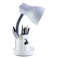 Luminária De Mesa Spiralle C/Porta Lápis Branco Rf-110340005