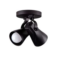 Spot Startec Sobrepor Octa Duplo Preto Rf-147190038