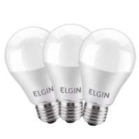 Kit com 3 lâmpadas de led 9w elgin A60