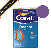 Tinta coral fogo violeta decora seda 16 litros -TROLLS