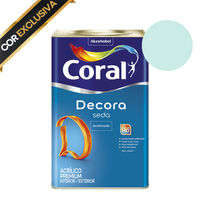 Tinta coral mergulho refrescante decora seda 16 litros - BARBIE