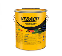 Tinta Alcatrão Vedacit Impermeável P/Madeira 18Lt