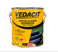 Tinta Alcatrão Vedacit Impermeável P/Madeira 3.6Lt