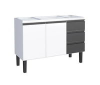 Gabinete Cozimax Aço P/Pia Netuno Preto 1:20