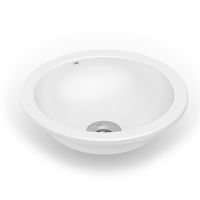 Cuba Celite Embutir/Sobrepor Redonda 360mm Branco