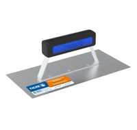 Desempenadeira Tigre Aço Inox Lisa Cabo Fechado 12x25cm Rf-214025