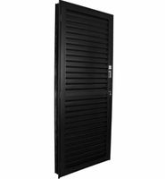 Porta Crv Stander Veneziana Alumínio Black Direita 215x75