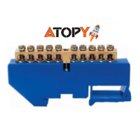 Borne Atopy Neutro 10 Furos Azul Rf-Atp 22222