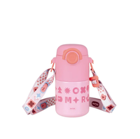 Garrafa Mor Térmica Kids C/Alça Rosa 500ml Rf-008786