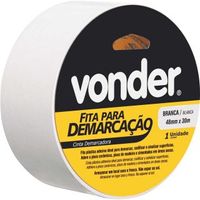 Fita Vonder Adesiva Demarcação Branca 48mmx30m
