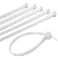 Abraçadeira Foxlux Nylon Branco 200x2.5mm Pacote C/100 Unidades