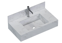 Bancada Cozimax Porcelanato Napoles 83 Branco Rf-103390