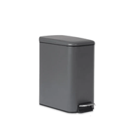 Lixeira Brinox C/Pedal Balde Matte Cinza Chumbo 5Lt Rf-3069/101