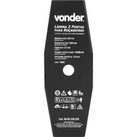 Lâmina de 2 pontas P/Roçadeira 255mm x 20,0mm Vonder