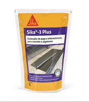 Impemeabilizante Acelerador Sika 3 Plus P/Concreto Argamassa 1litro