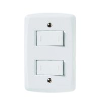 2 Interruptores Paralelos 10 A 250 V Tramontina Lux2 Branco