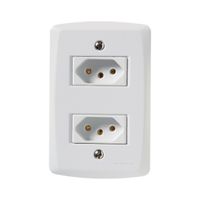 2 Tomadas 2p+T 10a 250v Tramontina Lux2
