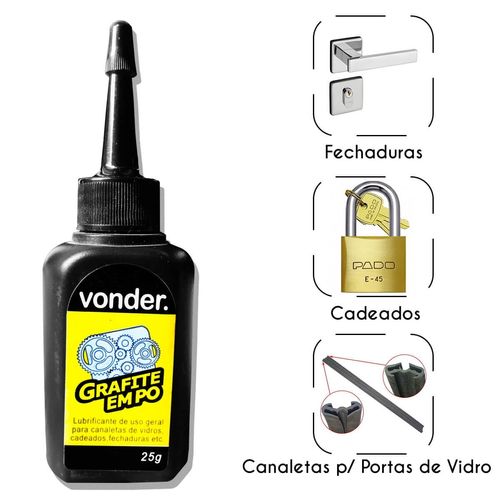 Lubrificante Vonder Grafite Em Pó 25g
